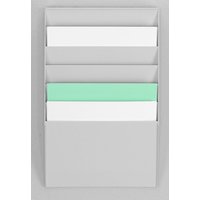 PAPERFLOW Wandprospekthalter DIN A4 6-Fach grau von PAPERFLOW