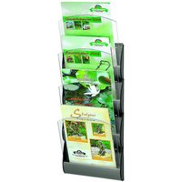 PAPERFLOW Integral Wandprospekthalter DIN A4 4-Fach silber, transparent PAPERFLOW Integral Wandprospekthalter DIN A4 4-Fach silber, transparent von PAPERFLOW