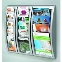 PAPERFLOW Kompakt Wandprospekthalter DIN A4 hoch 4-Fach anthrazit PAPERFLOW Kompakt Wandprospekthalter DIN A4 hoch 4-Fach anthrazit von PAPERFLOW