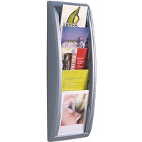 PAPERFLOW Wandprospekthalter Kompakt silber DIN A5 5 Fächer PAPERFLOW Wandprospekthalter Kompakt silber DIN A5 5 Fächer von PAPERFLOW