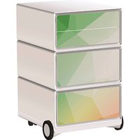 PAPERFLOW easyBox Business Rollcontainer weiß, bunt 4 Auszüge 39,0 x 43,6 x 64,2 cm von PAPERFLOW