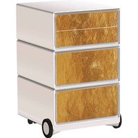 PAPERFLOW easyBox Classic Chic Rollcontainer weiß, bunt 4 Auszüge 39,0 x 43,6 x 64,2 cm von PAPERFLOW