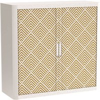 PAPERFLOW easyOffice Classic Chic Rollladenschrank 60100 2 Fachböden 110,0 x 41,5 x 104,0 cm von PAPERFLOW