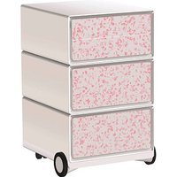 PAPERFLOW easyBox Garden Factory Rollcontainer weiß, bunt 4 Auszüge 39,0 x 43,6 x 64,2 cm von PAPERFLOW