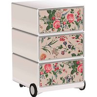 PAPERFLOW easyBox Garden Factory Rollcontainer weiß, bunt 4 Auszüge 39,0 x 43,6 x 64,2 cm von PAPERFLOW
