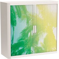 PAPERFLOW easyOffice Tropical Rollladenschrank 61274 2 Fachböden 110,0 x 41,5 x 104,0 cm von PAPERFLOW