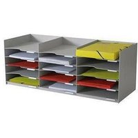 Paperflow - Dokumentenablage 85,7 x 31,3 x 32,7 cm (b x h x t) Polystyrol grau von PAPERFLOW