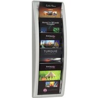 Paperflow - Prospekthalter quick blick 4063.35 5Fächer aluminium von PAPERFLOW