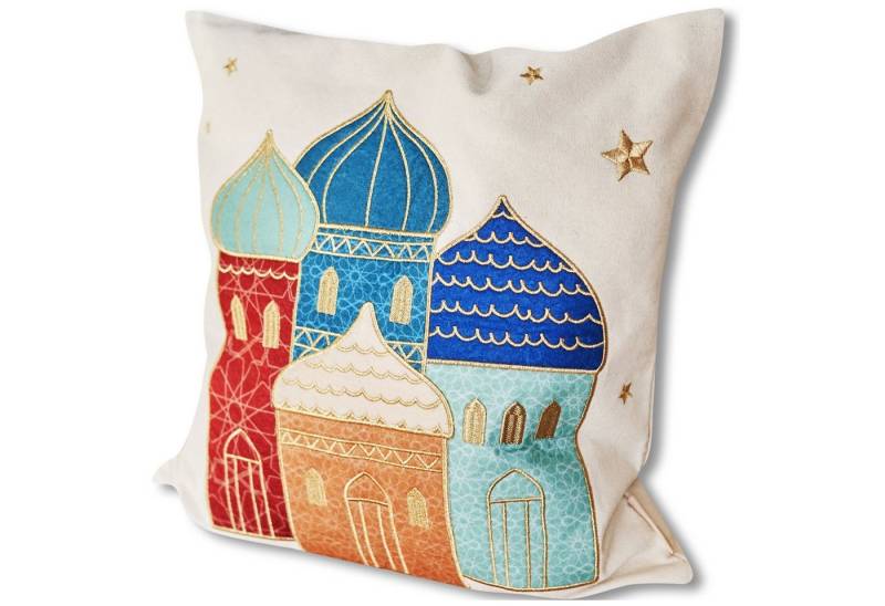 PAPIERDRACHEN Kissenbezug Kissenbezug Ramadan-Dekoration - hochwertig Bestickt - versch. Motive, tolle Bestickung von PAPIERDRACHEN