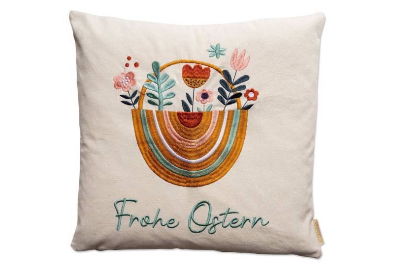 PAPIERDRACHEN Kissenbezug Kissenbezug für die Oster-Dekoration - in Größe 40x40cm, langlebig, robust und wiederverwendbar von PAPIERDRACHEN