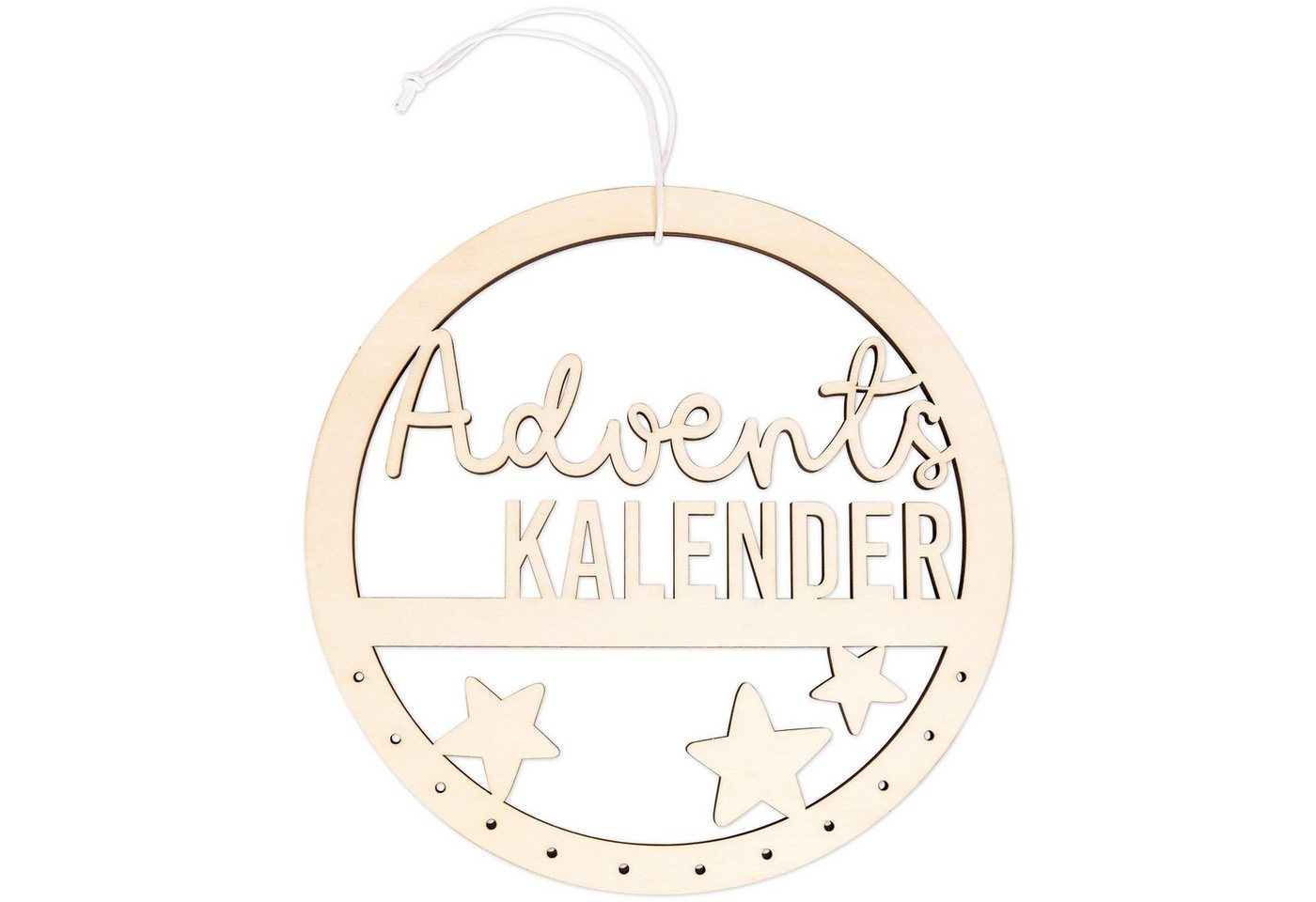 PAPIERDRACHEN Adventskalender Holzaufhängung für Adventskalender - in verschiedenen Designs, aus Holz - in naturfarben und schwarz von PAPIERDRACHEN