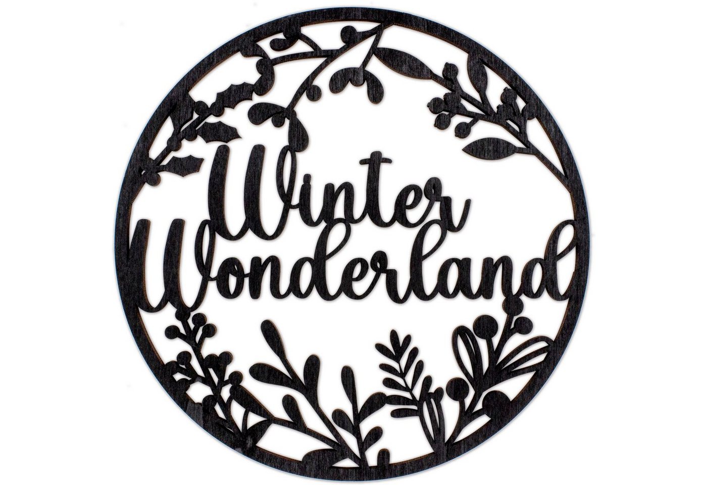 PAPIERDRACHEN Christbaumschmuck Großer Cutoutring aus Holz in Schwwarz - Weihnachtsschmuck PAPIERDRACHEN Christbaumschmuck Großer Cutoutring aus Holz in Schwwarz - Weihnachtsschmuck von PAPIERDRACHEN