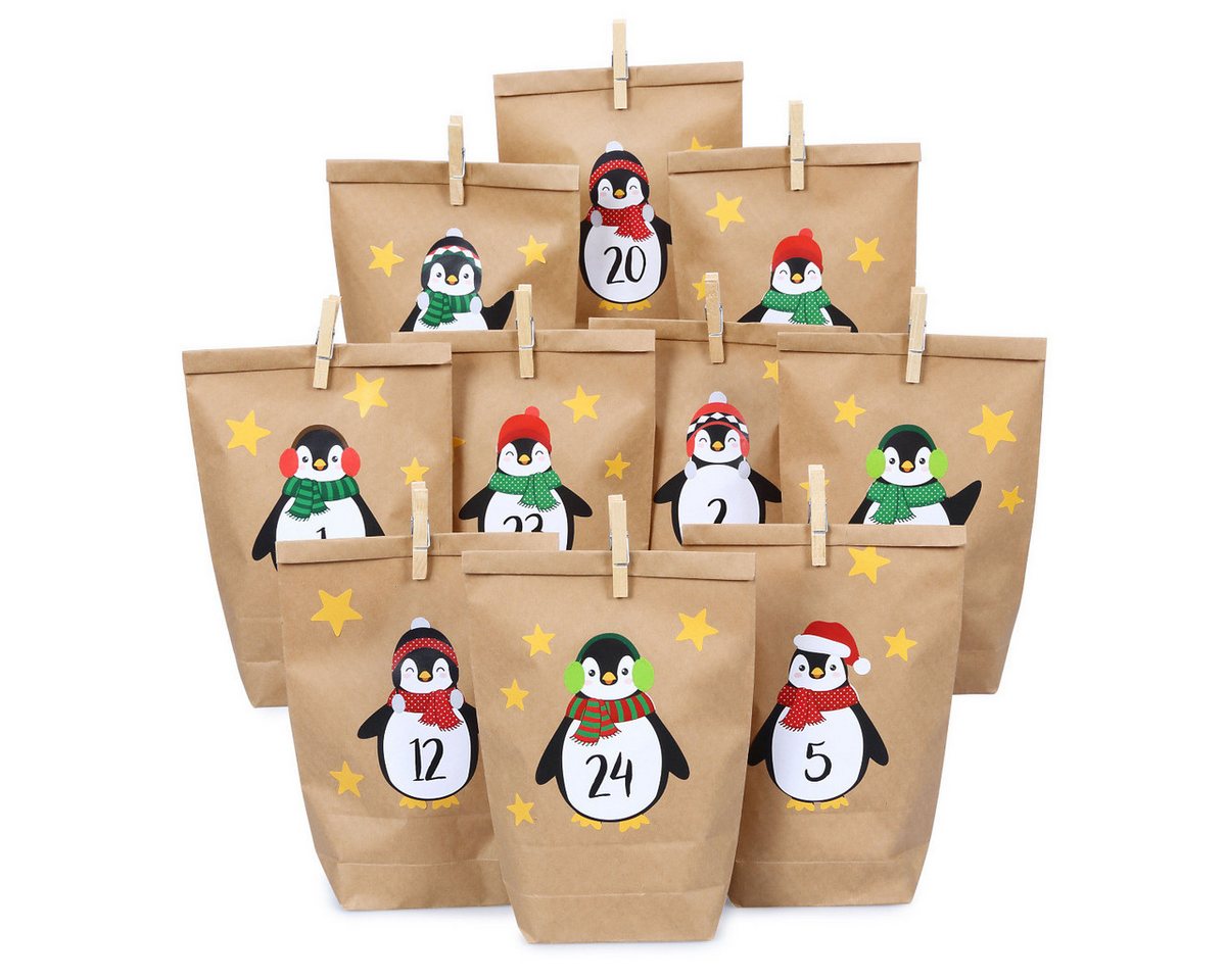 PAPIERDRACHEN DIY-Adventskalender DIY Adventskalender Weihnachten & Advent zum Befüllen - 24 Papiertüt PAPIERDRACHEN DIY-Adventskalender DIY Adventskalender Weihnachten & Advent zum Befüllen - 24 Papiertüt von PAPIERDRACHEN