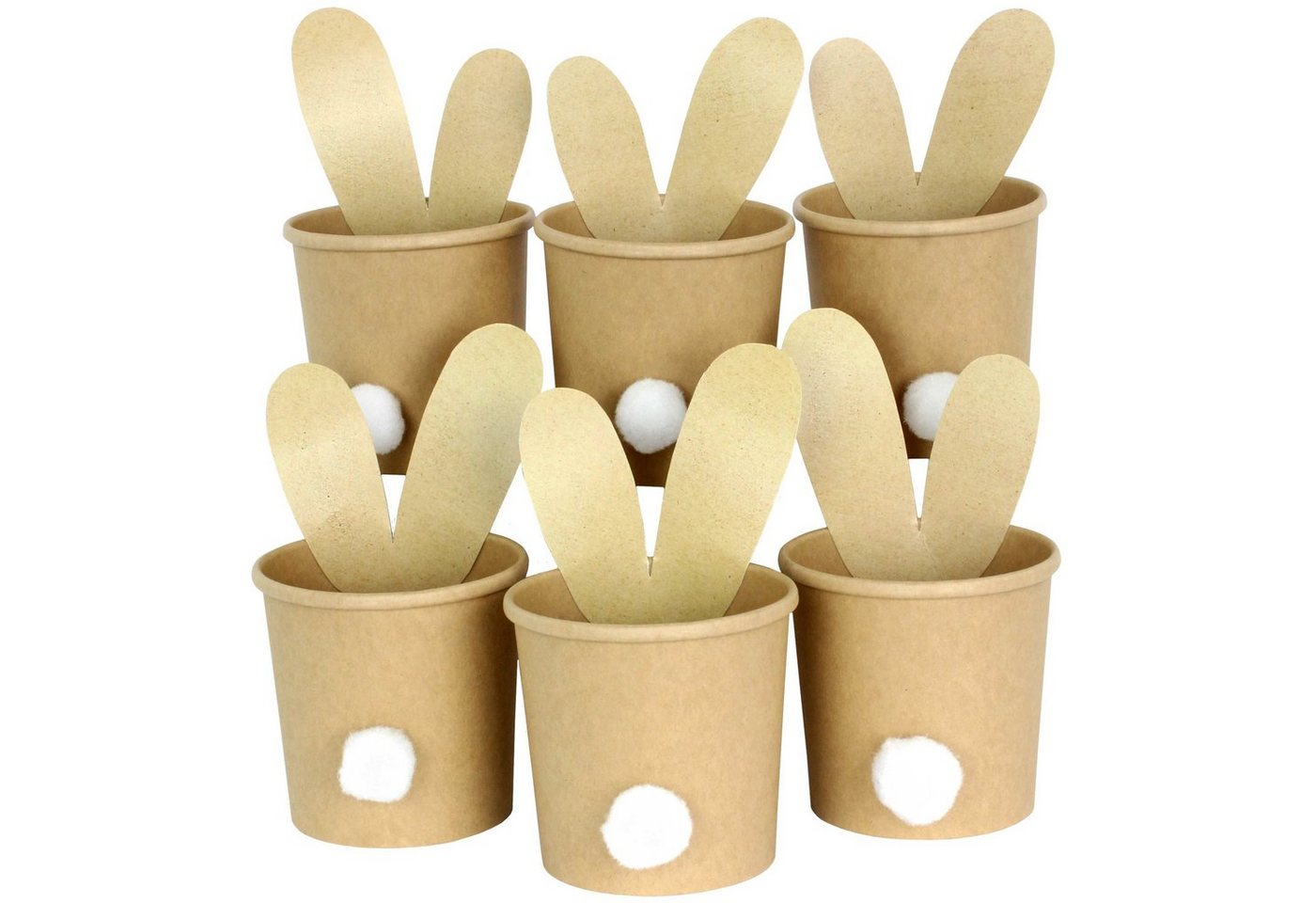 PAPIERDRACHEN Osternest 6 Osternester - Naturbraune Becher mit Ohren PAPIERDRACHEN Osternest 6 Osternester - Naturbraune Becher mit Ohren von PAPIERDRACHEN