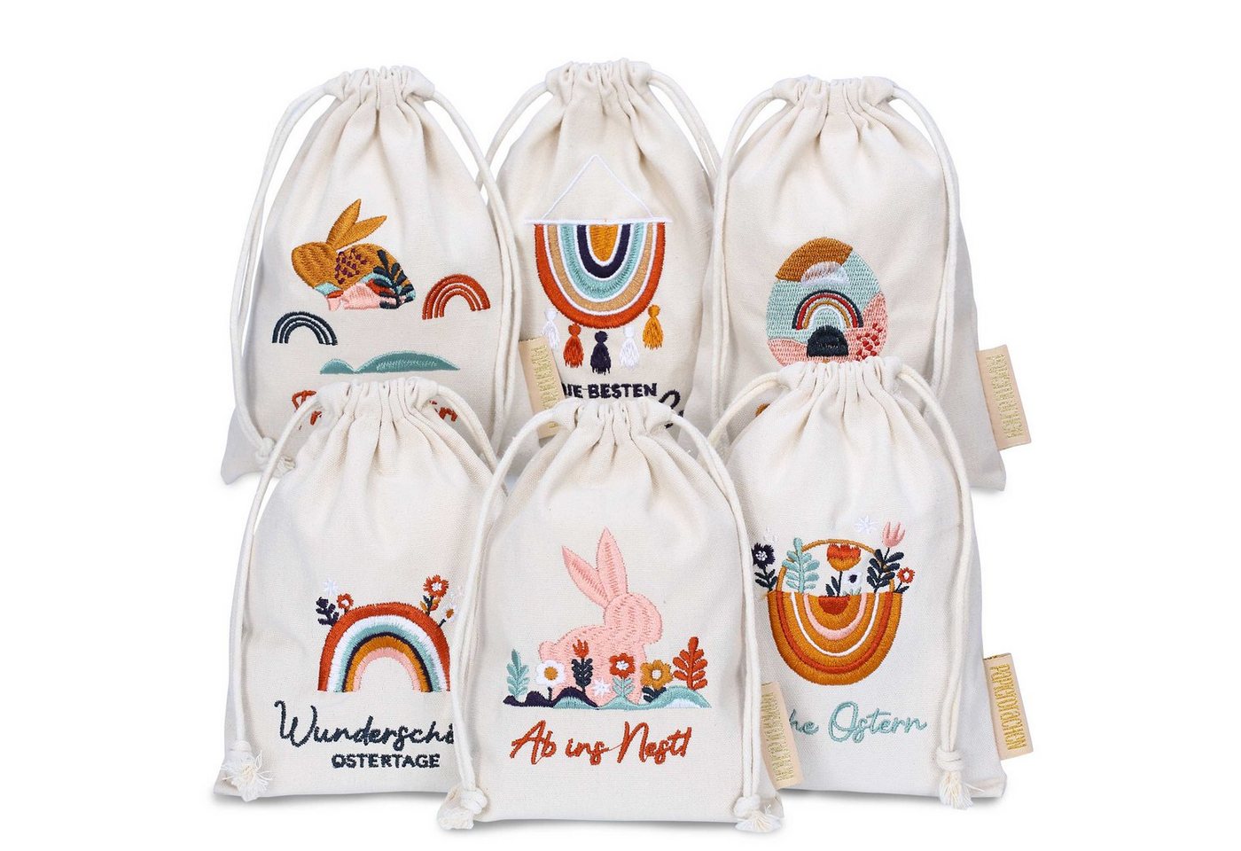 PAPIERDRACHEN Osternest Leinensäckchen Ostern, zum Verschenken - wiederverwendbar PAPIERDRACHEN Osternest Leinensäckchen Ostern, zum Verschenken - wiederverwendbar von PAPIERDRACHEN