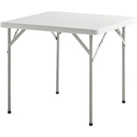 Mesa Plegable Cuadrada 86x86x74 cm. Color Blanco von PAPILLON