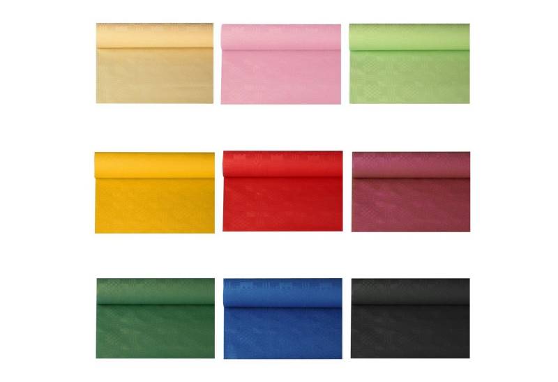 PAPSTAR GmbH Gartentischdecke Papiertischtuch mit Damastprägung 50 m x 1 m von PAPSTAR GmbH