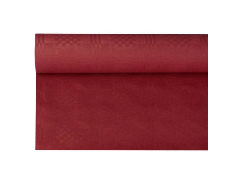 PAPSTAR GmbH Hängedekoration Tischdecke Papier Damastprägung 8x1,2m, Bordeaux von PAPSTAR GmbH