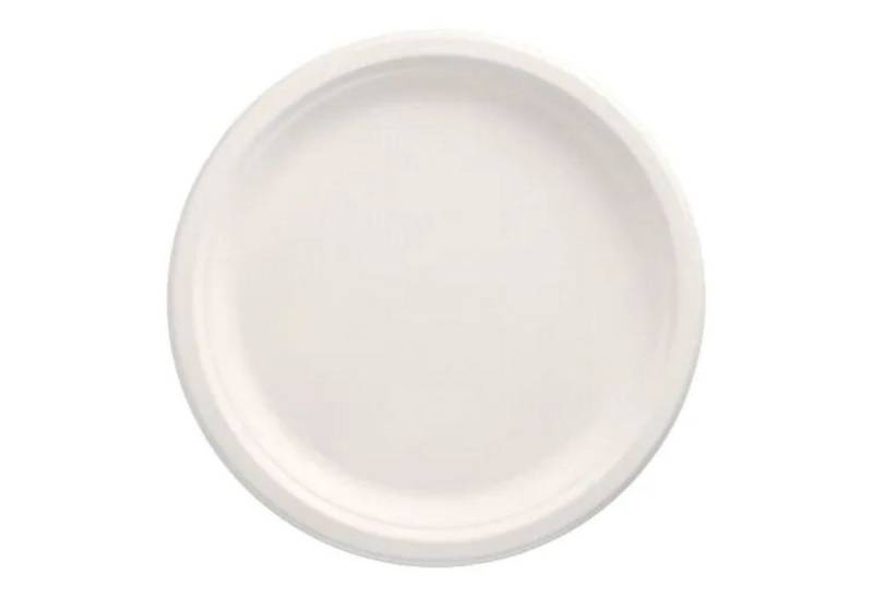 PAPSTAR GmbH Hängedekoration Zuckerrohr Teller rund 'pure' weiss, 12 Stk. 26cm von PAPSTAR GmbH
