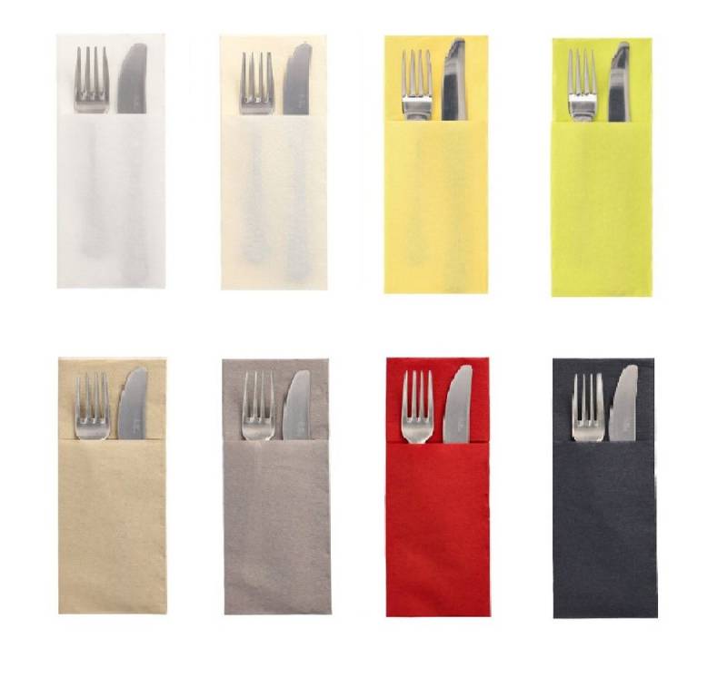 PAPSTAR GmbH Papierserviette 400 Servietten "DAILY Collection" 48 cm x 30 cm mit Besteckfalz von PAPSTAR GmbH
