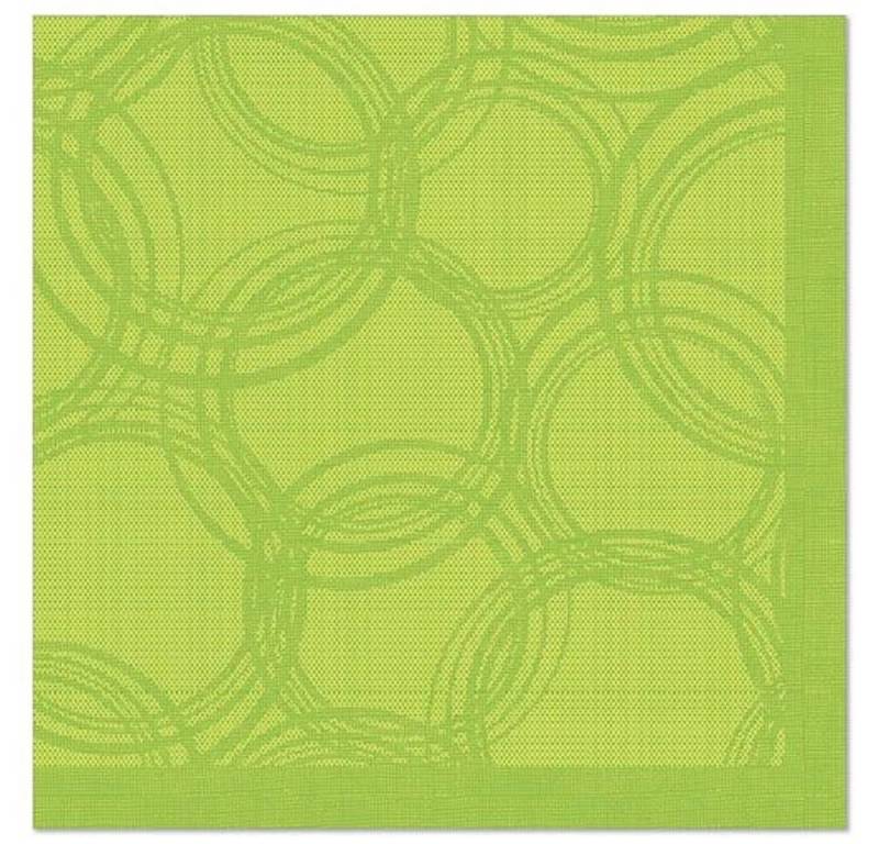 PAPSTAR GmbH Papierserviette 50 Servietten "ROYAL" 40x40cm 1-lagig BUBBLES limonengrün, Maße gefaltet 20 x 20cm, 1-lagig, 1/4-Falzung von PAPSTAR GmbH