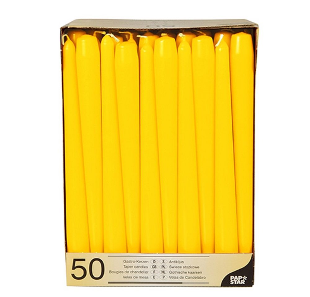 PAPSTAR GmbH Spitzkerze 50 Leuchterkerzen Ø 2,2 cm · 25 cm von PAPSTAR GmbH