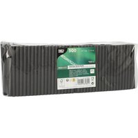 PAPSTAR Cocktail-Strohhalme pure schwarz von PAPSTAR