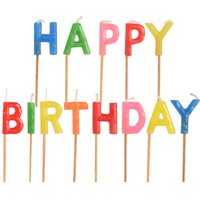 PAPSTAR Happy Birthday Geburtstagskerzen 8 cm mehrfarbig PAPSTAR Happy Birthday Geburtstagskerzen 8 cm mehrfarbig von PAPSTAR