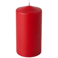 PAPSTAR Stumpenkerze 11.5 cm rot von PAPSTAR