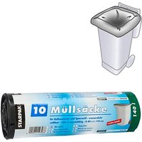STARPAK Müllbeutel CleanUP 140,0 l schwarz 40,0 µm, 10 St. von STARPAK