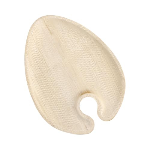 100 Cater Plates Palmblatt Teller 'pure' oval 23,5 cm x 18 cm x 1,3 cm von PAPSTAR