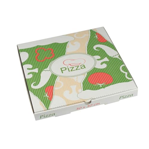 100 Pizzakartons, Cellulose eckig 30 cm x 30 cm x von PAPSTAR