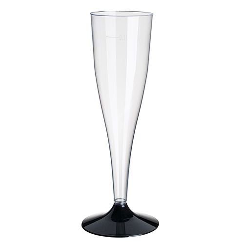108 Stiel-Gläser für Sekt, PS "Invitation" 0,1 l Ø 5 cm · 17,5 cm glasklar Sektgläser Plastik mit Füllstrich von PAPSTAR