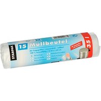 STARPAK Müllbeutel CleanUp 35,0 l transparent 12,0 µm, 15 St. von STARPAK