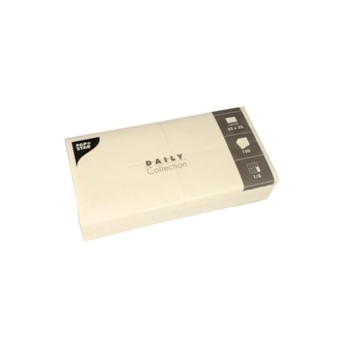 150 Servietten "DAILY Collection" 1/8-Falz 32 cm x 32 cm champagner 150 Servietten "DAILY Collection" 1/8-Falz 32 cm x 32 cm champagner von PAPSTAR