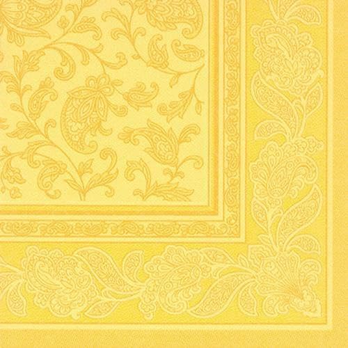 250 Premium Servietten "ROYAL Collection" 1/4-Falz 40 cm x 40 cm gelb "Ornaments" hochwertig 250 Premium Servietten "ROYAL Collection" 1/4-Falz 40 cm x 40 cm gelb "Ornaments" hochwertig von PAPSTAR