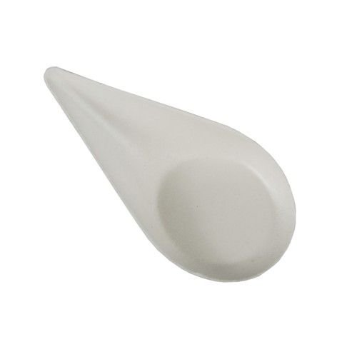 50 Fingerfood - Teller, Zuckerrohr "pure" 10,5 cm x 5,7 cm weiss "Drop", 1 x 50 Stück von PAPSTAR