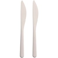 PAPSTAR Mehrweg-Messer, Kunststoff weiß, 50 St. von PAPSTAR