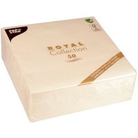 PAPSTAR Servietten champagner 3-lagig 20,0 x 20,0 cm 50 St. von PAPSTAR