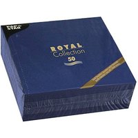 PAPSTAR Servietten dunkelblau 3-lagig 40,0 x 40,0 cm, 50 St. von PAPSTAR