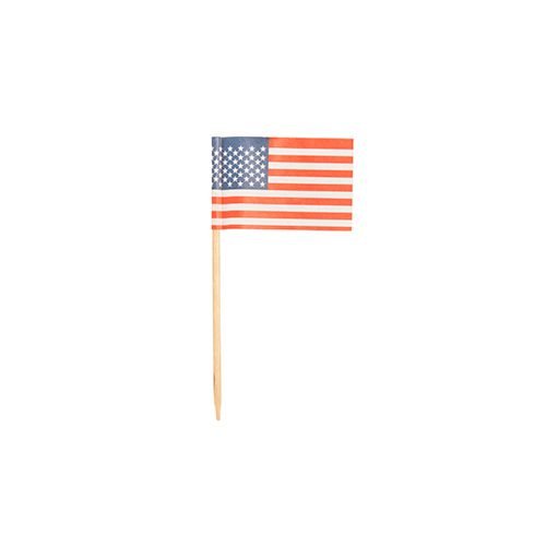 Flaggenpicker / Deko-Picker "USA" (8 cm - 5000 Stück) von PAPSTAR