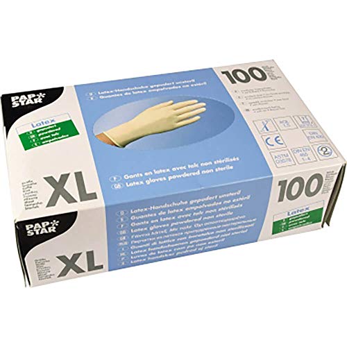 Handschuh Latex gepudert natur XL unsteril 100 St VE=1 Handschuh Latex gepudert natur XL unsteril 100 St VE=1 von PAPSTAR