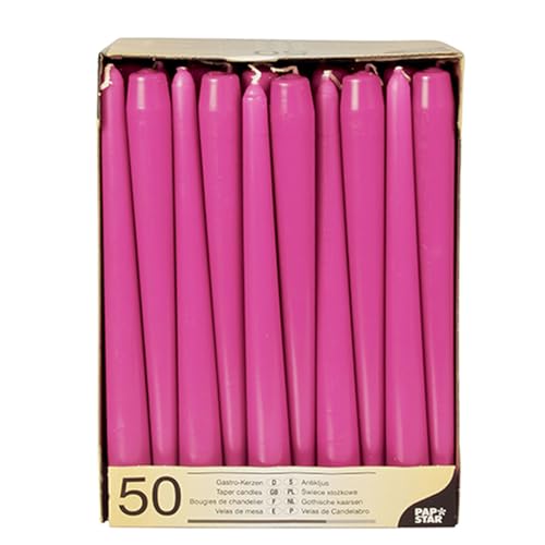 PAPSTAR 100 Leuchterkerzen Ø 2,2 cm 25 cm Fuchsia Spitzkerzen PAPSTAR 100 Leuchterkerzen Ø 2,2 cm 25 cm Fuchsia Spitzkerzen von PAPSTAR