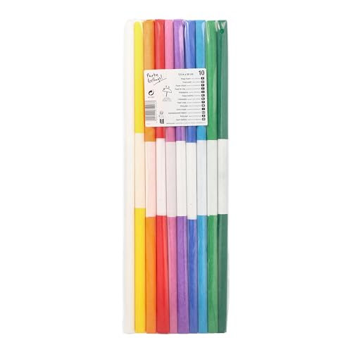 PAPSTAR, 10x Krepp-Papier á 2,5 m x 50 cm farbig sortiert wasserfest PAPSTAR, 10x Krepp-Papier á 2,5 m x 50 cm farbig sortiert wasserfest von PAPSTAR