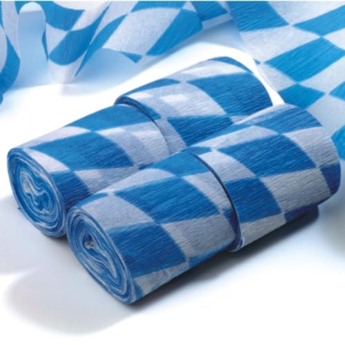 PAPSTAR 1 Karton = 10x4 Rollen Krepp-Bänder 10 m x 5 cm Bayrisch Blau schwer entflammbar 18759 PAPSTAR 1 Karton = 10x4 Rollen Krepp-Bänder 10 m x 5 cm Bayrisch Blau schwer entflammbar 18759 von PAPSTAR