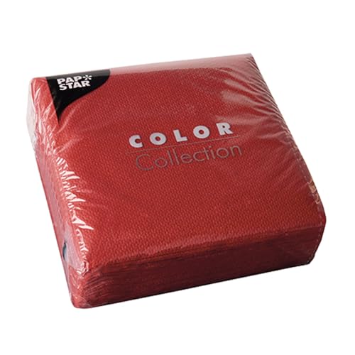 PAPSTAR 1 Karton = 12x100 Servietten, 1-lagig 1/4-Falz 33 cm x 33 cm rot 12304 PAPSTAR 1 Karton = 12x100 Servietten, 1-lagig 1/4-Falz 33 cm x 33 cm rot 12304 von PAPSTAR