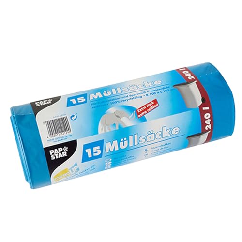 PAPSTAR 1 Karton = 4x15 Müllsäcke, LDPE 240 l 125 cm x 100 cm blau 12129 PAPSTAR 1 Karton = 4x15 Müllsäcke, LDPE 240 l 125 cm x 100 cm blau 12129 von PAPSTAR