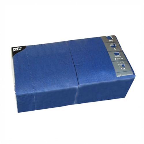 PAPSTAR 1 Karton = 4x250 Servietten, 3-lagig 1/4-Falz 33 cm x 33 cm dunkelblau 12487 PAPSTAR 1 Karton = 4x250 Servietten, 3-lagig 1/4-Falz 33 cm x 33 cm dunkelblau 12487 von PAPSTAR
