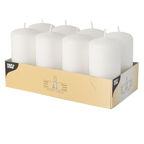 PAPSTAR 1 Karton = 6x8 Stumpenkerzen Ø 50 mm · 100 mm Weiss 17984 PAPSTAR 1 Karton = 6x8 Stumpenkerzen Ø 50 mm · 100 mm Weiss 17984 von PAPSTAR