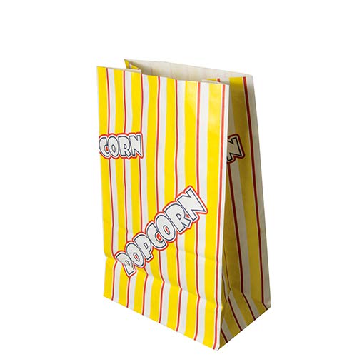 PAPSTAR 100 Popcorn Tüten, Pergament-Ersatz 2,5 l 22 cm x 14 cm x 8 cm Popcorn fettdicht, Sie erhalten 100 Stück von PAPSTAR
